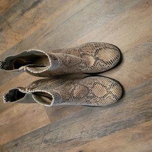 Snake Print Booties
